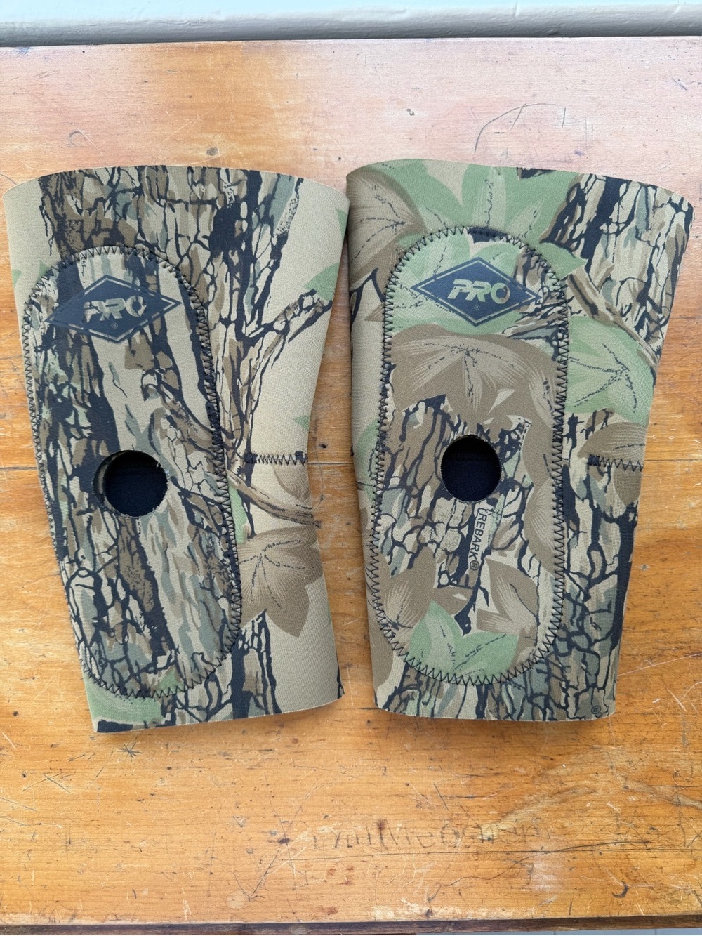 PRO Orthopedic Camo Knee Sleeves Medium Trebark Vintage